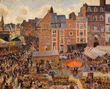 卡米耶 畢沙羅 The Fair, Dieppe, Sunny Afternoon 卡米耶 畢沙羅 The Fair, Dieppe, Sunny Afternoon